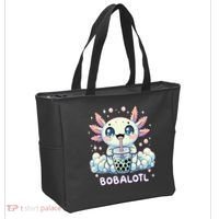 Axolotl Bubble Tea Anime Kawaii Cute Axolotl  Tote Bag thumb 2