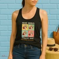 Adhd Brains Theyre Real And Theyre Spectacular Neurodiversity Women's Tank Top thumb 2