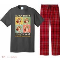 Adhd Brains Theyre Real And Theyre Spectacular Neurodiversity Pajama Set thumb 0