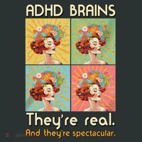 Adhd Brains Theyre Real And Theyre Spectacular Neurodiversity Baby Bodysuit thumb 2