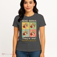 Adhd Brains Theyre Real And Theyre Spectacular Neurodiversity Women's T-Shirt thumb 4