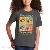 Adhd Brains Theyre Real And Theyre Spectacular Neurodiversity Kids T-Shirt thumb 2