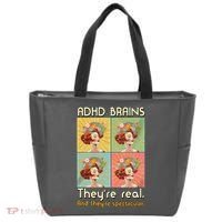 Adhd Brains Theyre Real And Theyre Spectacular Neurodiversity Tote Bag thumb 0