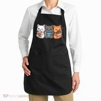 Anime Boba Tea Bubble Tea Gaming Gamer Ramen Cat Apron thumb 2