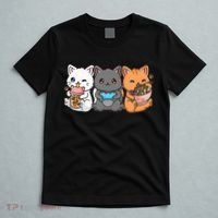 Anime Boba Tea Bubble Tea Gaming Gamer Ramen Cat T-Shirt thumb 5