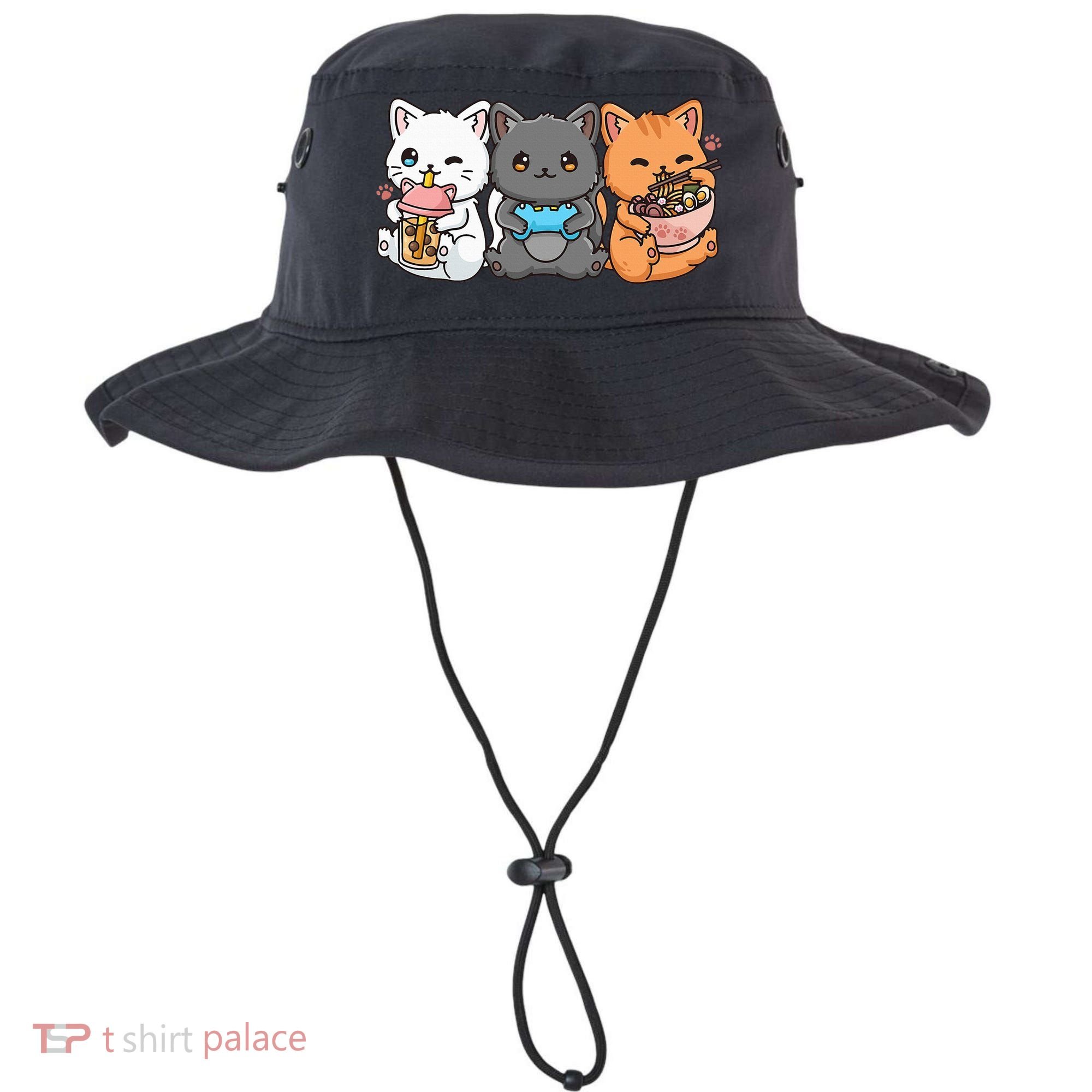 Anime Boba Tea Bubble Tea Gaming Gamer Ramen Cat Bucket Hat