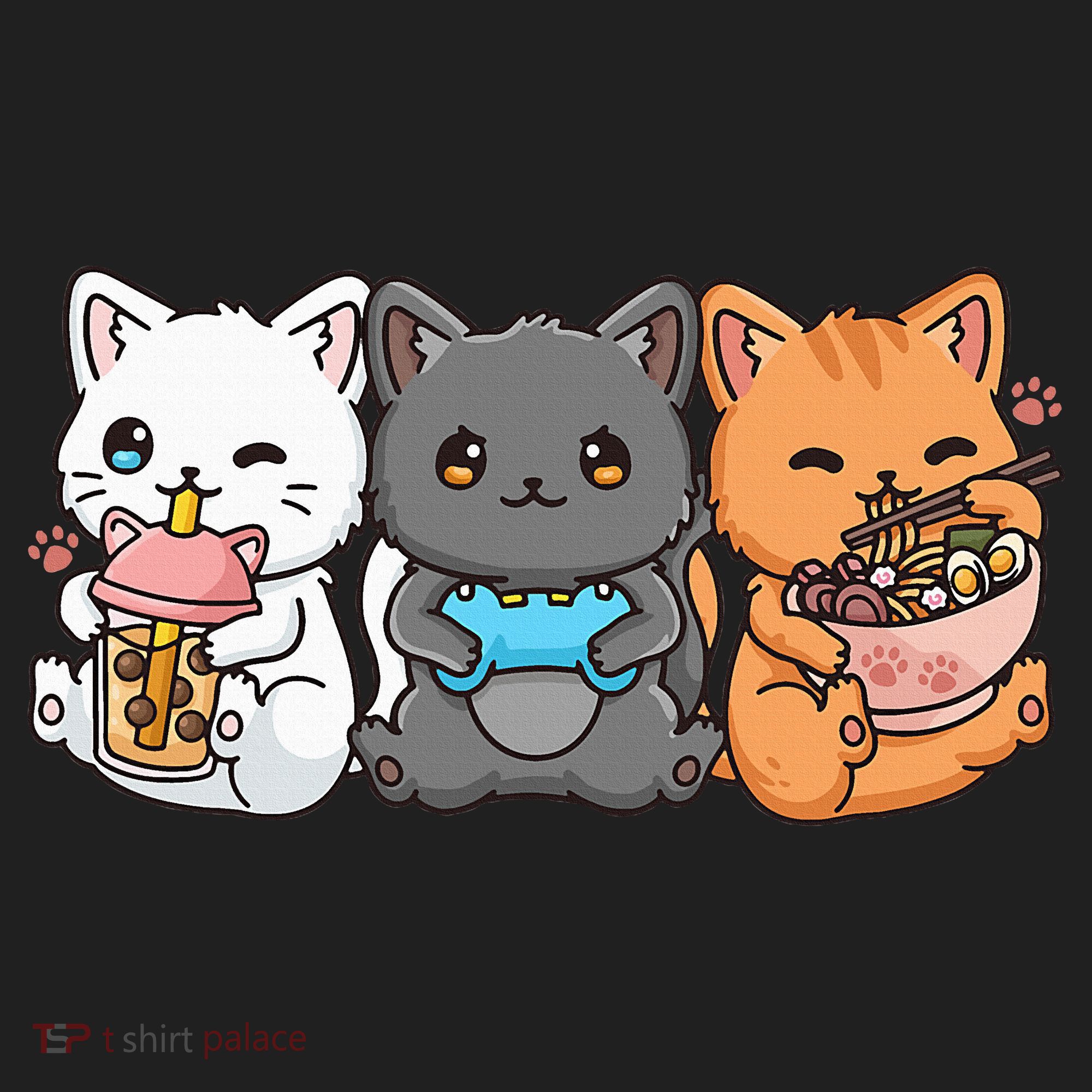 Anime Boba Tea Bubble Tea Gaming Gamer Ramen Cat Beanie