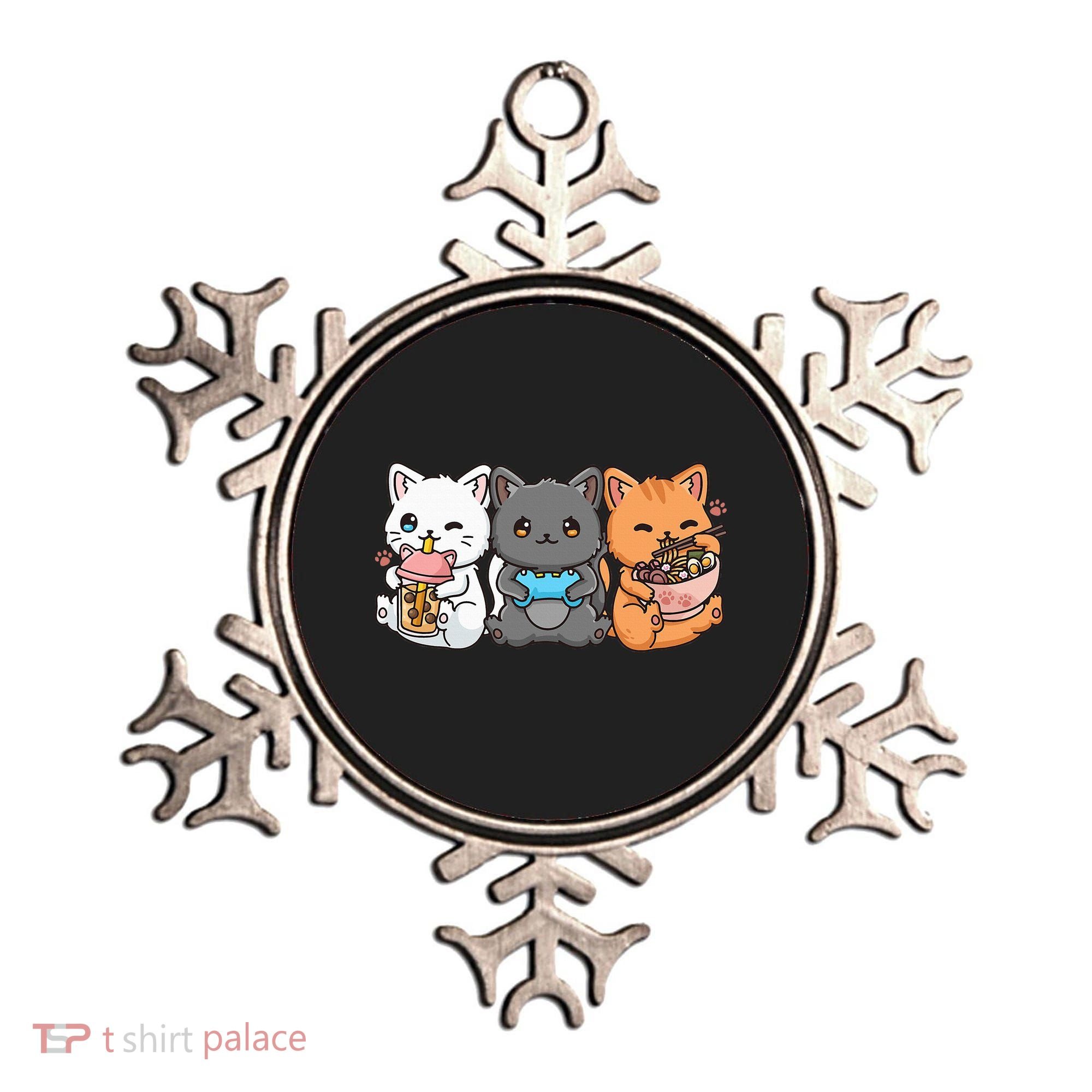 Anime Boba Tea Bubble Tea Gaming Gamer Ramen Cat Ornament