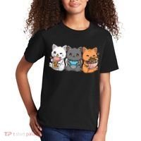 Anime Boba Tea Bubble Tea Gaming Gamer Ramen Cat Kids T-Shirt thumb 2