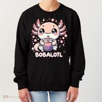 Axolotl Boba Tea Kawaii Anime Cute Women's Sweatshirt thumb 0