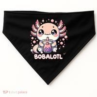 Axolotl Boba Tea Kawaii Anime Cute USA-Made Doggie Bandana thumb 0