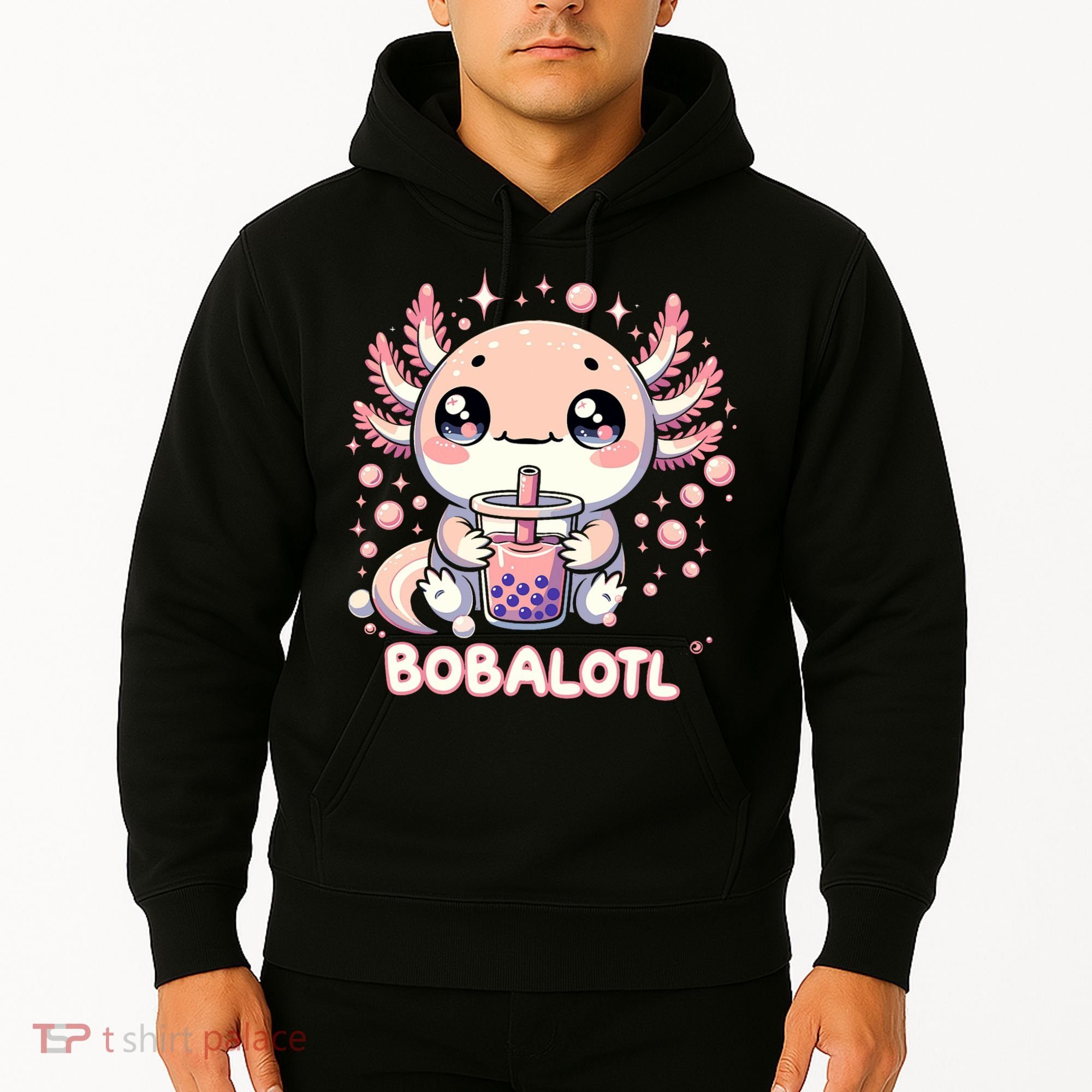 Axolotl Boba Tea Kawaii Anime Cute Hoodie