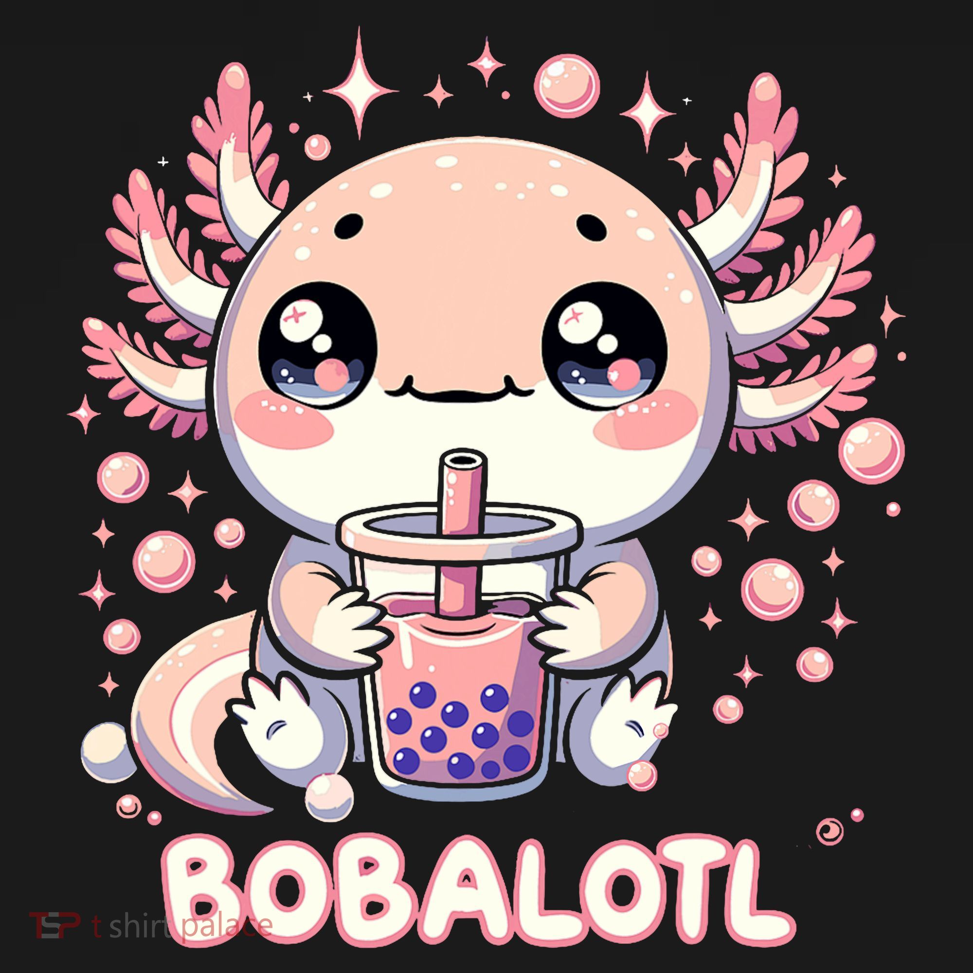 Axolotl Boba Tea Kawaii Anime Cute Sweatshirt
