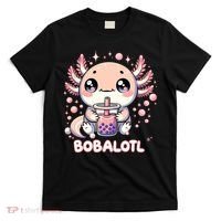 Axolotl Boba Tea Kawaii Anime Cute T-Shirt thumb 0