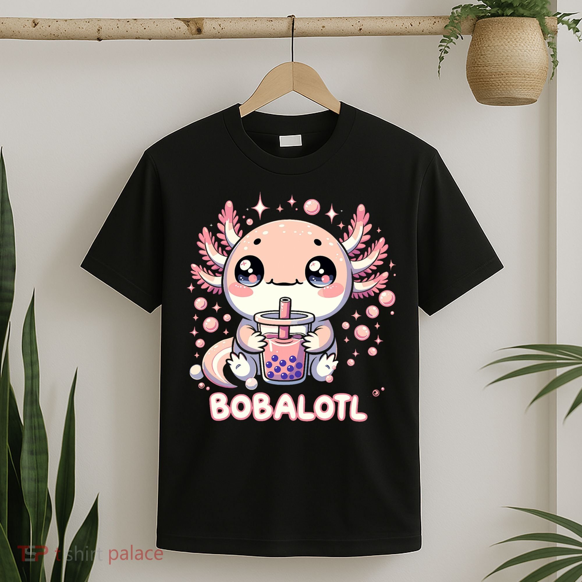 Axolotl Boba Tea Kawaii Anime Cute T-Shirt