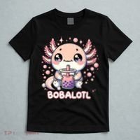 Axolotl Boba Tea Kawaii Anime Cute T-Shirt thumb 5