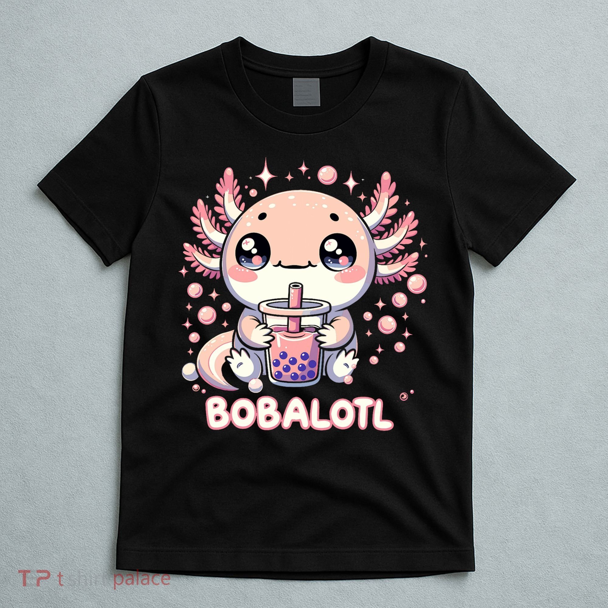 Axolotl Boba Tea Kawaii Anime Cute T-Shirt