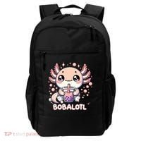 Axolotl Boba Tea Kawaii Anime Cute Backpack thumb 0
