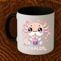 Axolotl Boba Tea Kawaii Anime Cute Coffee Mug thumb 2