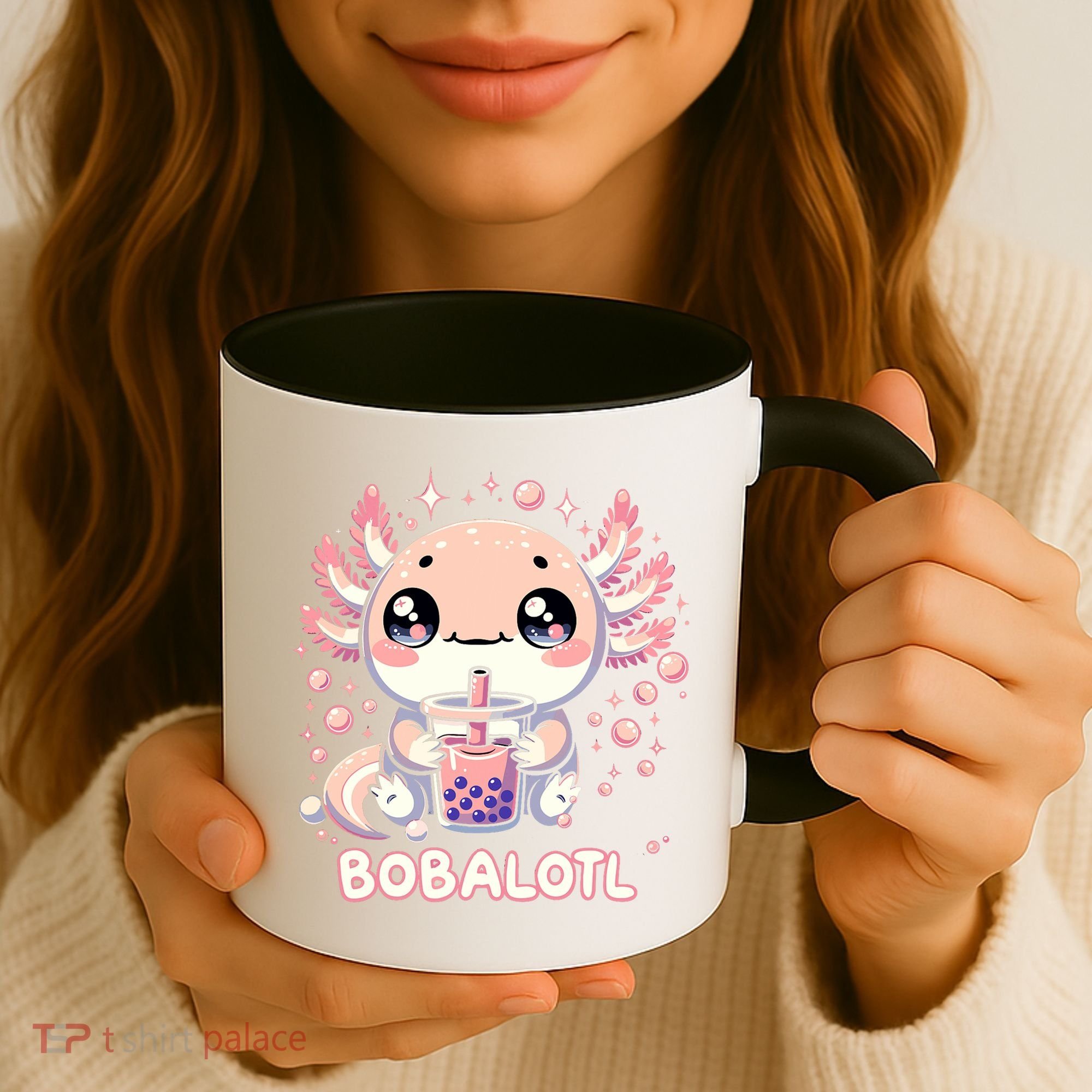 Axolotl Boba Tea Kawaii Anime Cute Coffee Mug