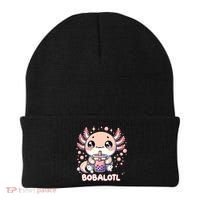 Axolotl Boba Tea Kawaii Anime Cute Beanie thumb 0