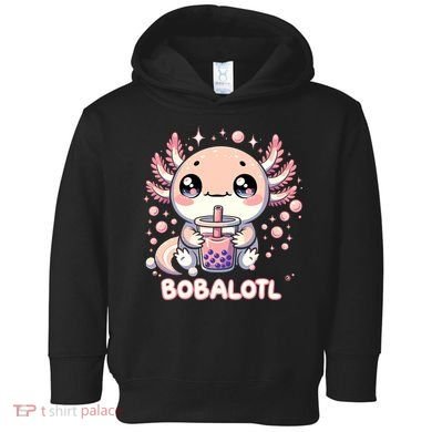 Axolotl Boba Tea Kawaii Anime Cute Toddler Hoodie