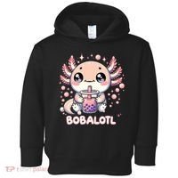 Axolotl Boba Tea Kawaii Anime Cute Toddler Hoodie thumb 0