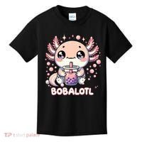 Axolotl Boba Tea Kawaii Anime Cute Kids T-Shirt thumb 0