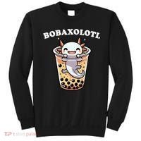 Axolotl Boba Tea Bubble Tea Milk Tea Anime Axolotl Funny Sweatshirt thumb 0