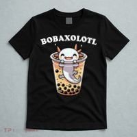 Axolotl Boba Tea Bubble Tea Milk Tea Anime Axolotl Funny T-Shirt thumb 5