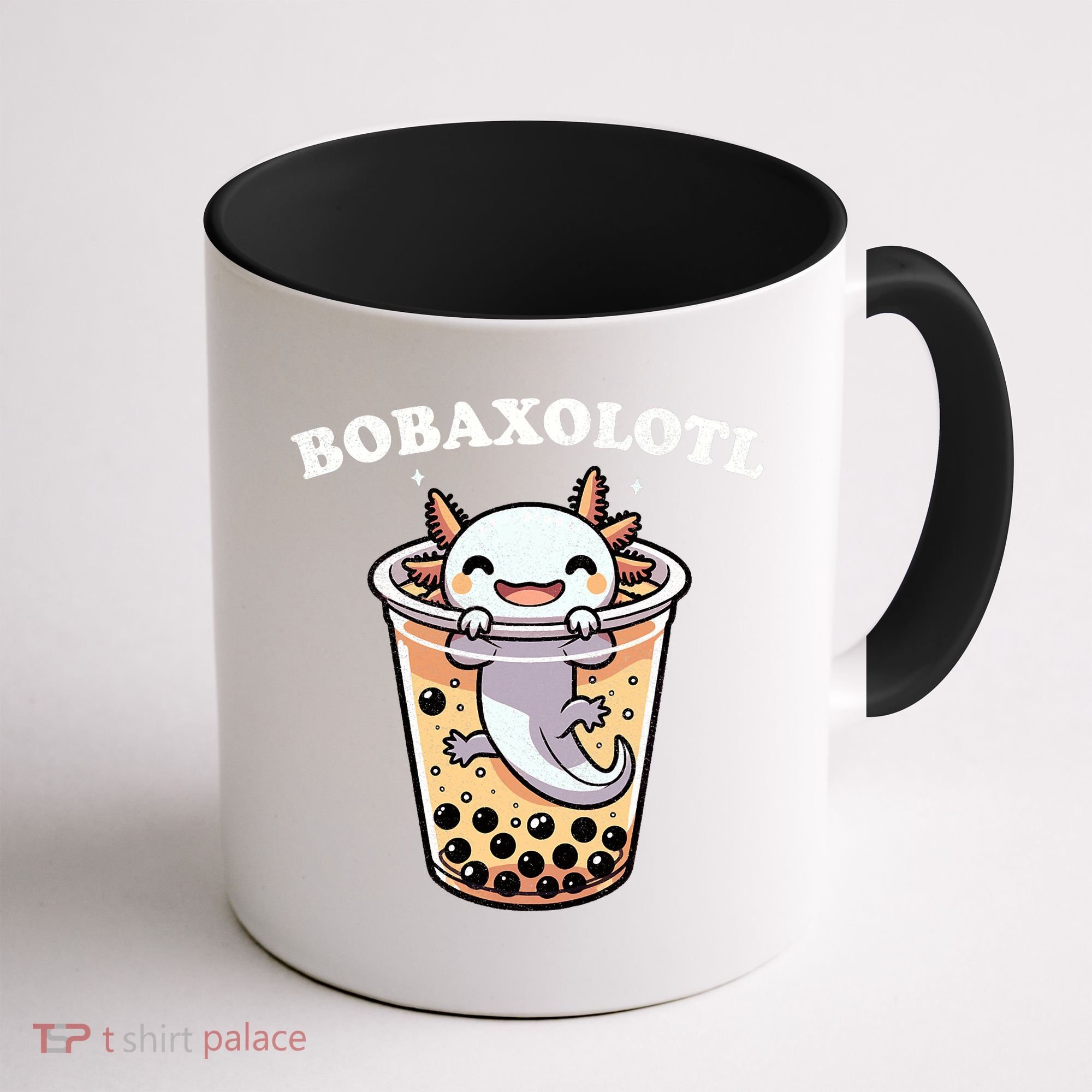 Axolotl Boba Tea Bubble Tea Milk Tea Anime Axolotl Funny Coffee Mug
