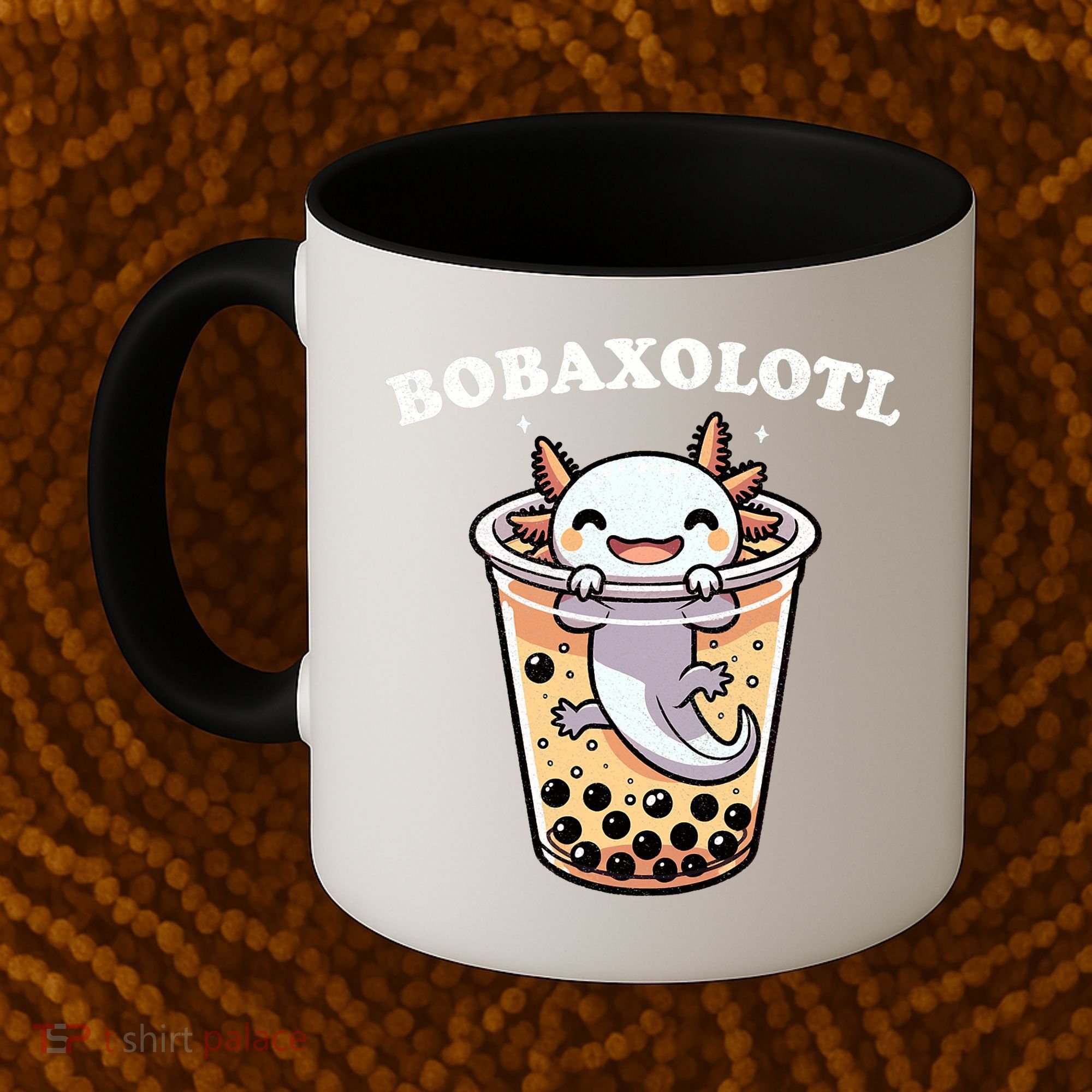 Axolotl Boba Tea Bubble Tea Milk Tea Anime Axolotl Funny Coffee Mug