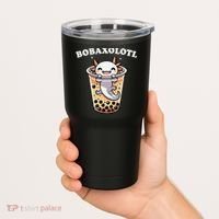 Axolotl Boba Tea Bubble Tea Milk Tea Anime Axolotl Funny Tumbler thumb 2