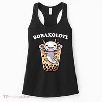 Axolotl Boba Tea Bubble Tea Milk Tea Anime Axolotl Funny Women's Tank Top thumb 0