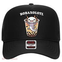 Axolotl Boba Tea Bubble Tea Milk Tea Anime Axolotl Funny Hat thumb 0