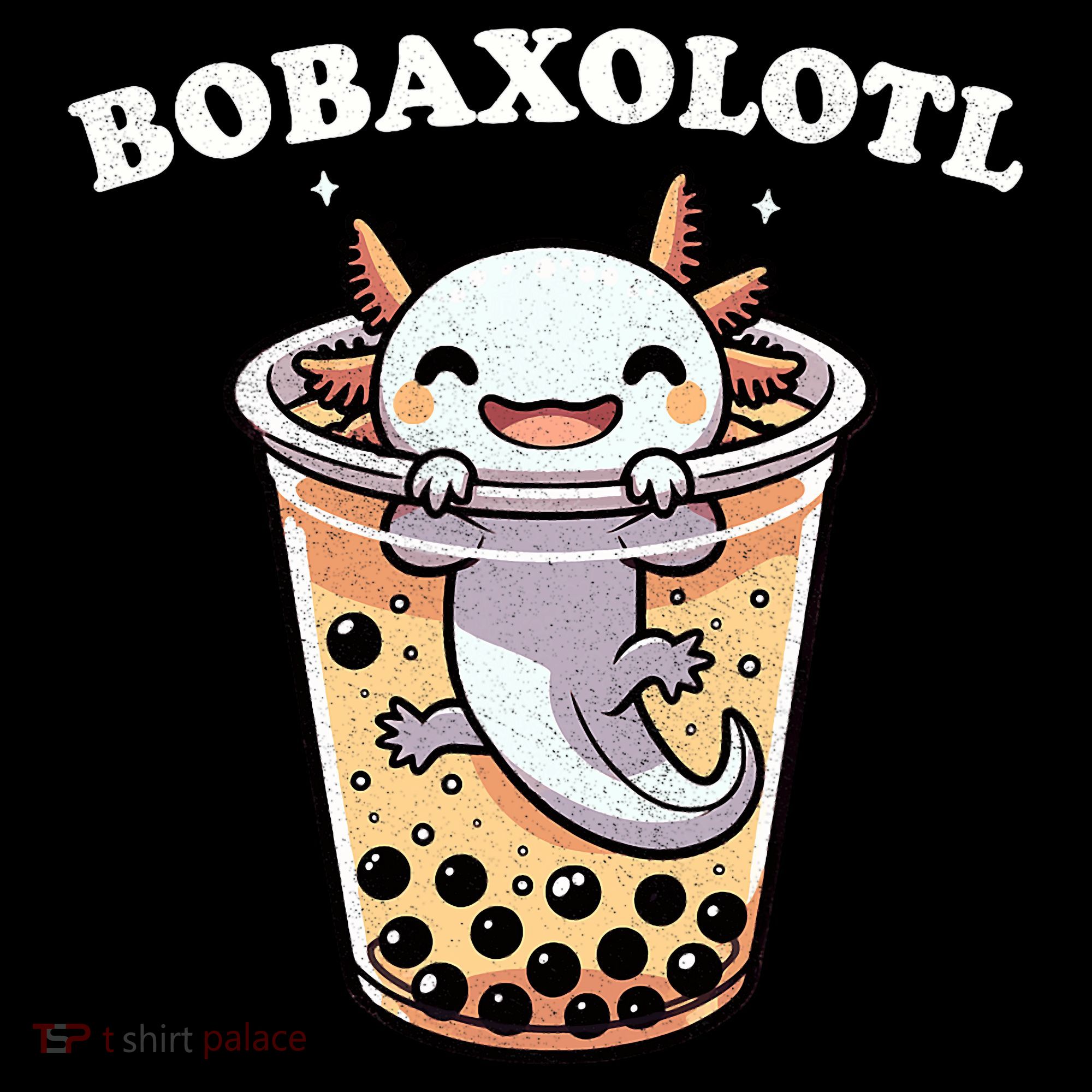 Axolotl Boba Tea Bubble Tea Milk Tea Anime Axolotl Funny Tank Top