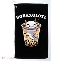 Axolotl Boba Tea Bubble Tea Milk Tea Anime Axolotl Funny Golf Towel thumb 0