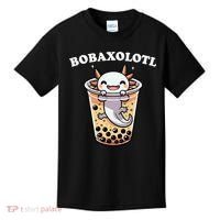 Axolotl Boba Tea Bubble Tea Milk Tea Anime Axolotl Funny Kids T-Shirt thumb 0