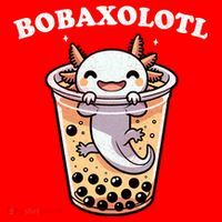 Axolotl Boba Tea Bubble Tea Milk Tea Anime Axolotl Funny Santa Hat thumb 1