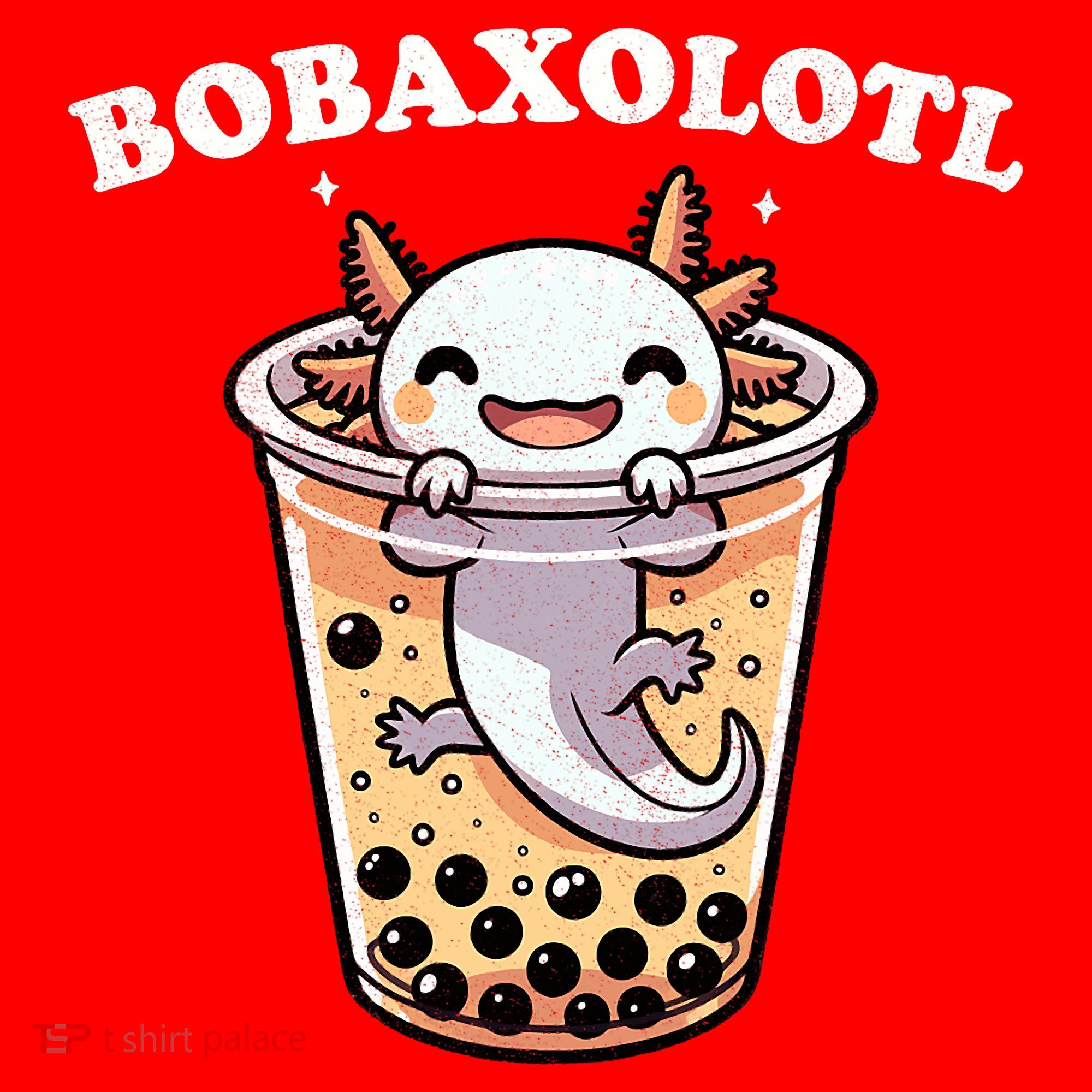 Axolotl Boba Tea Bubble Tea Milk Tea Anime Axolotl Funny Santa Hat