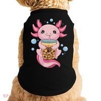 Axolotl Boba Tea Bubble Tea Kawaii Axolotl Doggie Tank thumb 0
