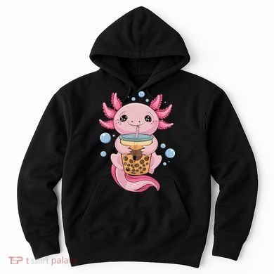 Axolotl Boba Tea Bubble Tea Kawaii Axolotl Hoodie