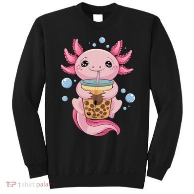 Axolotl Boba Tea Bubble Tea Kawaii Axolotl Sweatshirt
