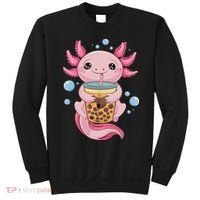 Axolotl Boba Tea Bubble Tea Kawaii Axolotl Sweatshirt thumb 0