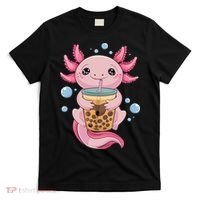 Axolotl Boba Tea Bubble Tea Kawaii Axolotl T-Shirt thumb 0