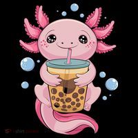 Axolotl Boba Tea Bubble Tea Kawaii Axolotl Coffee Mug thumb 5