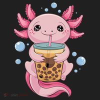 Axolotl Boba Tea Bubble Tea Kawaii Axolotl Beanie thumb 2