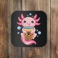 Axolotl Boba Tea Bubble Tea Kawaii Axolotl Coaster thumb 0