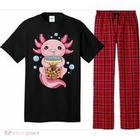 Axolotl Boba Tea Bubble Tea Kawaii Axolotl Pajama Set thumb 0