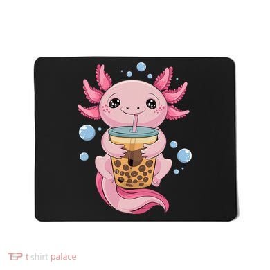 Axolotl Boba Tea Bubble Tea Kawaii Axolotl Mousepad